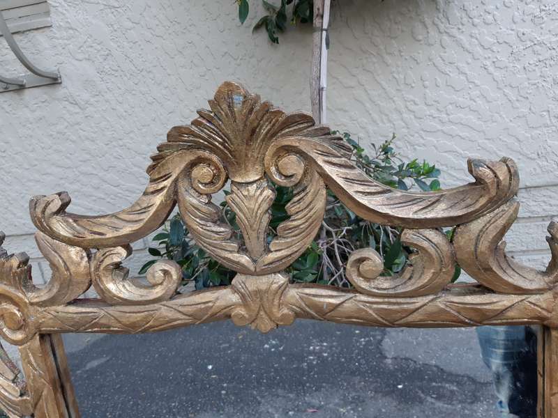 Ornate Hand Gilded in Gold Leaf Mirror