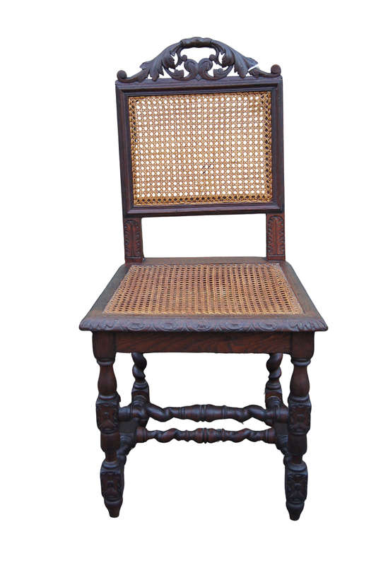 Victorian dining chair in rattan ND
