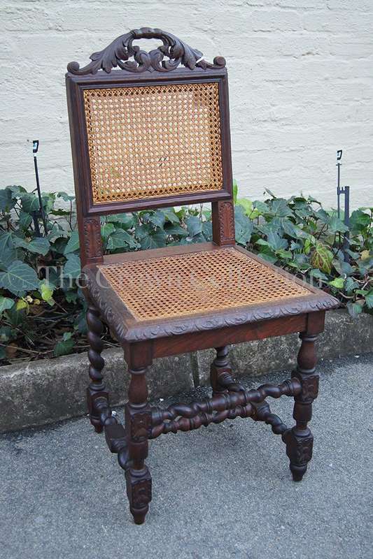 Victorian dining chair in rattan ND