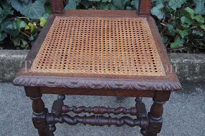 Victorian dining chair in rattan ND