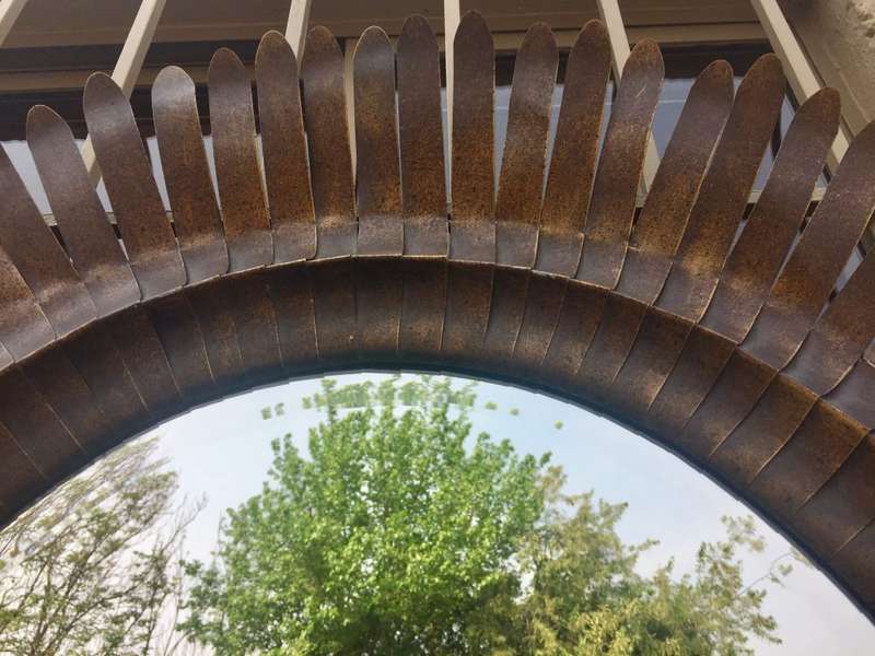 Oval Feathers Mirror