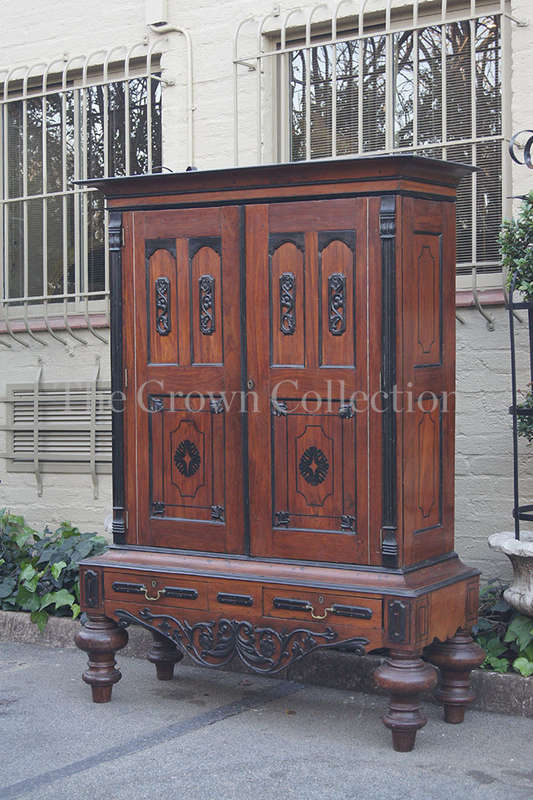 A Late 18th Century Austrian Biedermeier Linen cabinet with 2 drawers