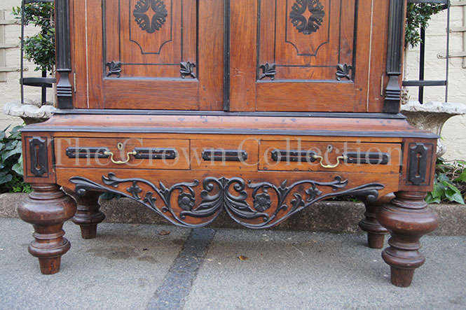 A Late 18th Century Austrian Biedermeier Linen cabinet with 2 drawers