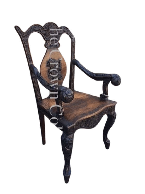 19th Century Chinese Export Elmwood Armchair