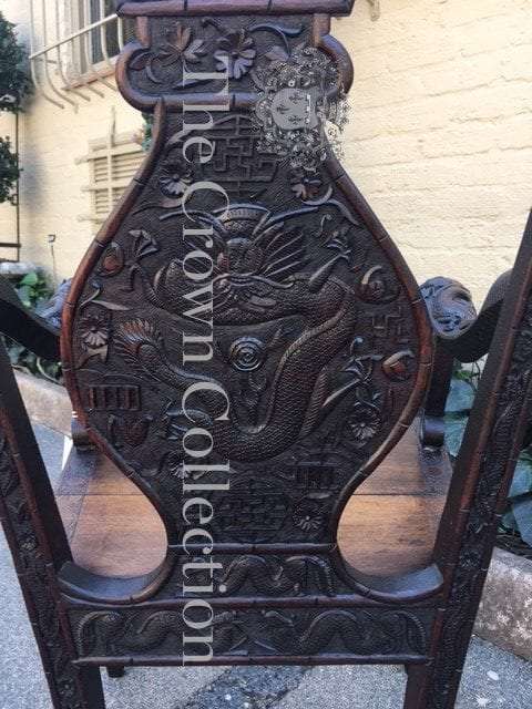 19th Century Chinese Export Elmwood Armchair
