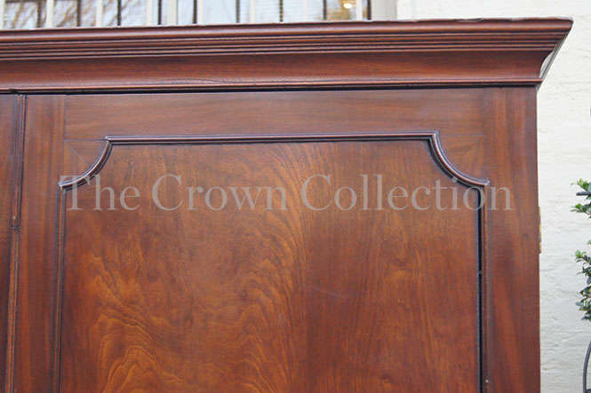 A Late 19th Early 20th Century Victorian Mahogany Linen Press