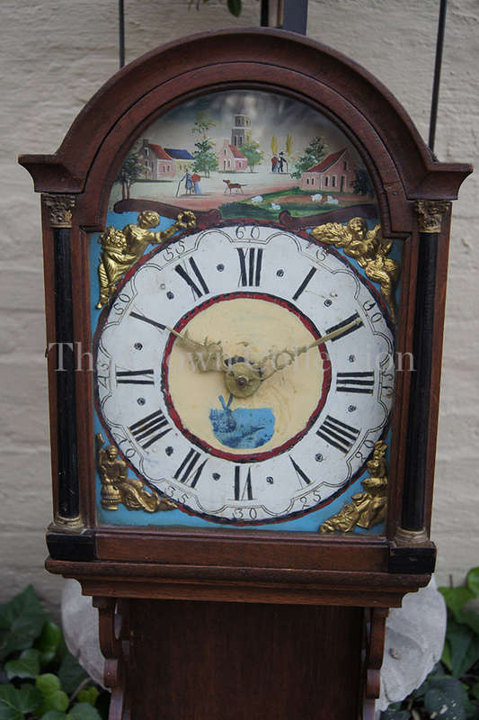 Dutch Oak Staartklok circa 1820