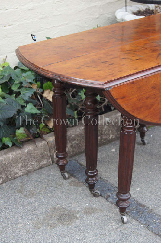 19th Century Mahogany Drop Leaf Round Table