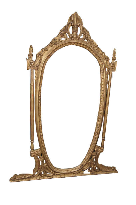 Gilded Mirror with Carved Detail