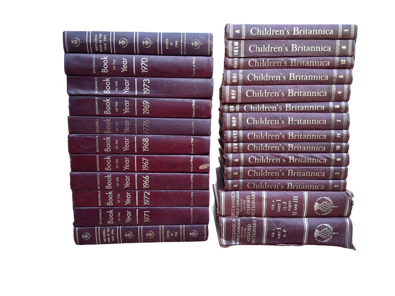 A 20TH Century Set Of 25 Books (25) Books. Comprising Twelve (12) Children Encyclopaedias, 2 Brit...