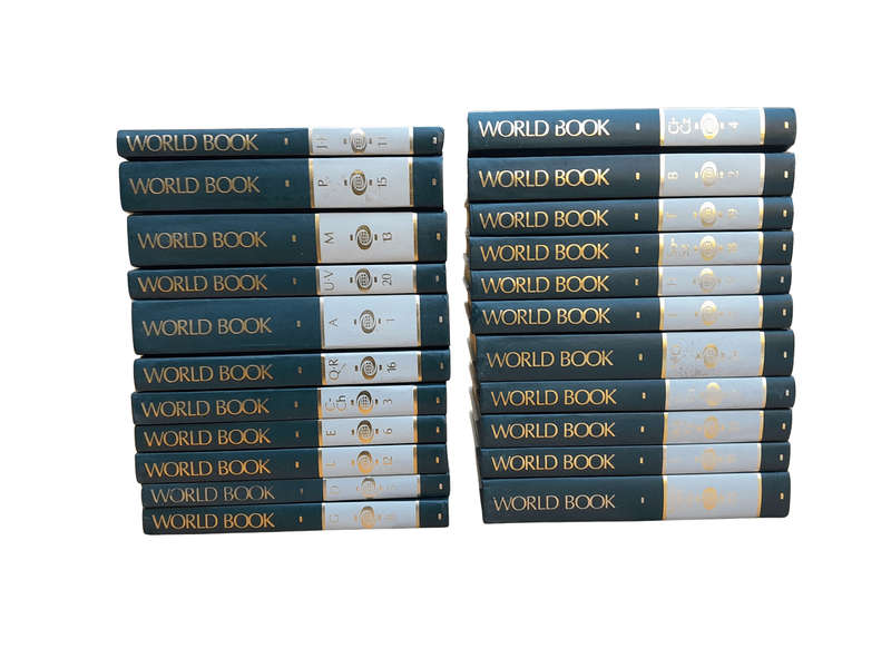 A 20TH Century Set of Twenty Two (22) Volumes of a Complete Set of 1989 World Book Encyclopedia -...