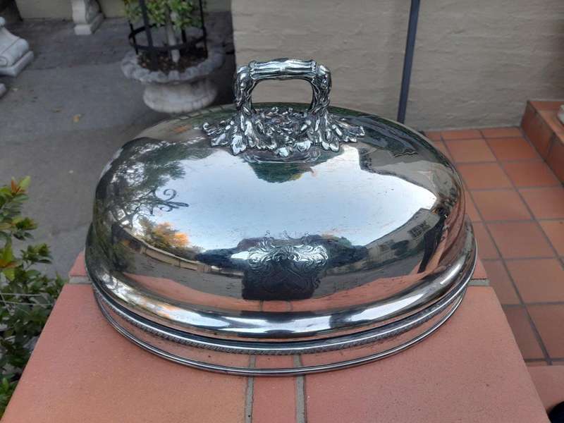 A 19th / 20th century Victorian Silver-plate Food Dome