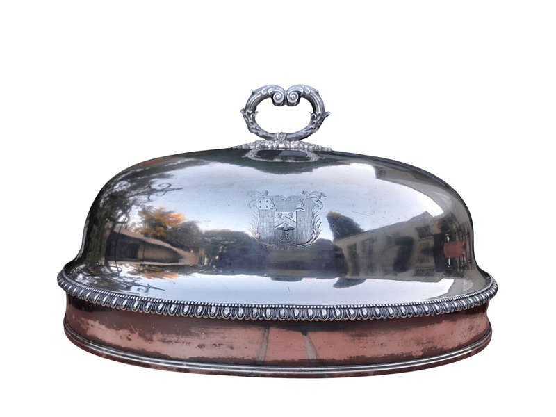 A  20th Century Victorian Silver-plate Food Dome