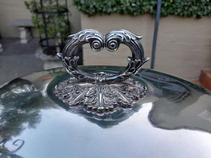 A  20th Century Victorian Silver-plate Food Dome