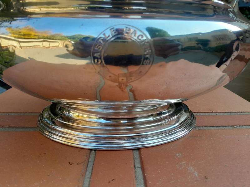 A 20th Century English  Electroplate Soup Tureen with Handles and Cover and Matching Ladle  Elk...