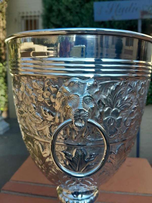 A 19th Century Pair Of Silver Plate Anglo Indian Wine Coolers