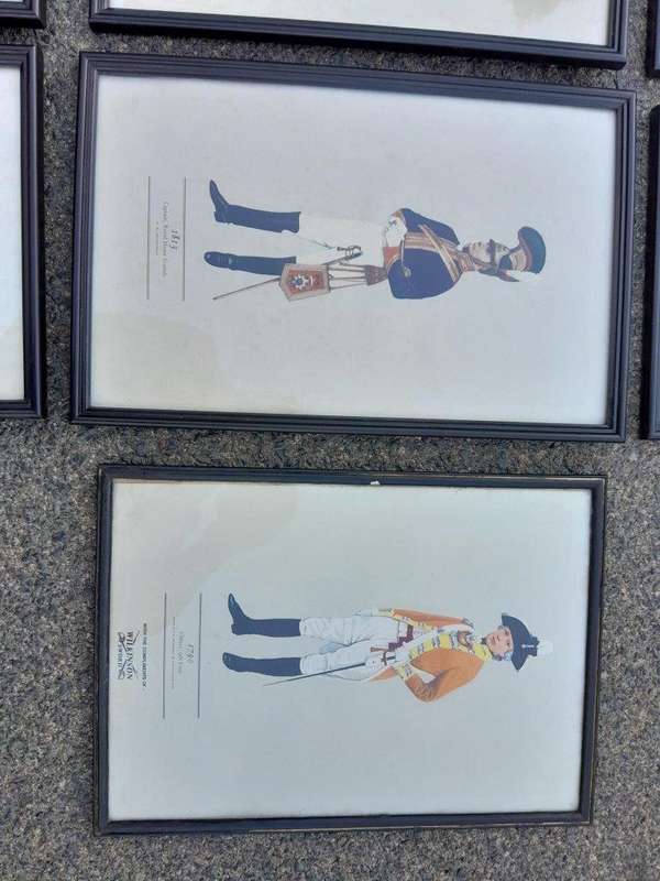 A 20th Century Collection Of Eleven  Coloured Prints  Officers.  Provenance Wilkinson Sword