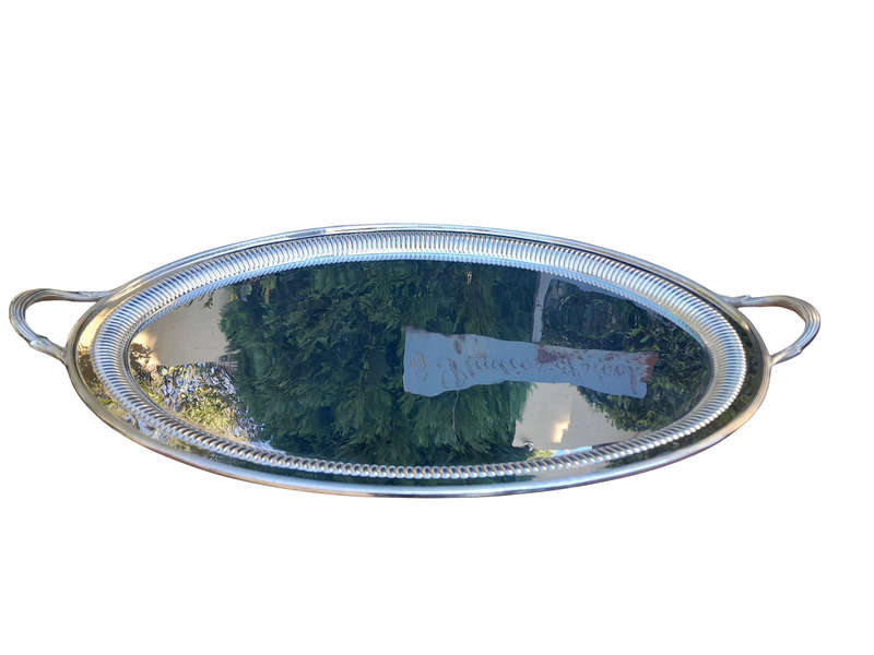 A 20th Century Large Silver Plate Tray