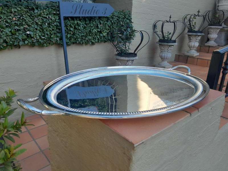 A 20th Century Large Silver Plate Tray