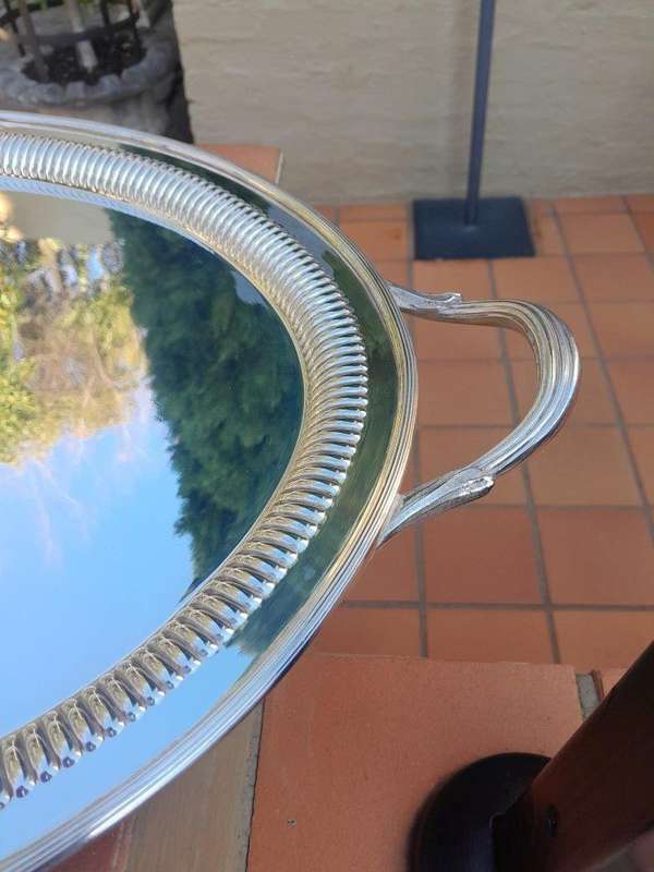 A 20th Century Large Silver Plate Tray