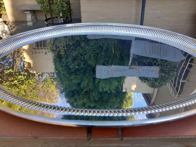 A 20th Century Large Silver Plate Tray
