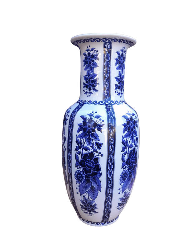 A 20th Century Delfts Blue And White Vase