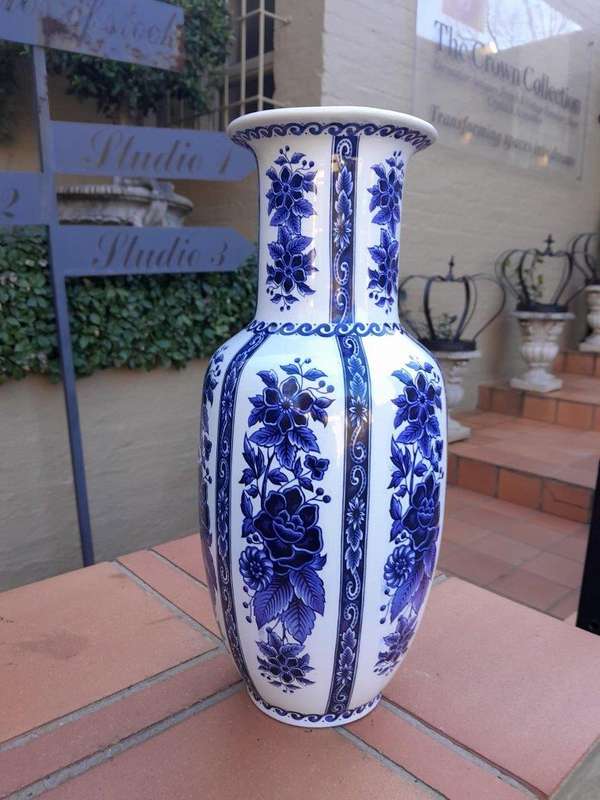 A 20th Century Delfts Blue And White Vase
