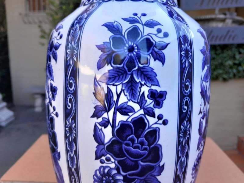 A 20th Century Delfts Blue And White Vase