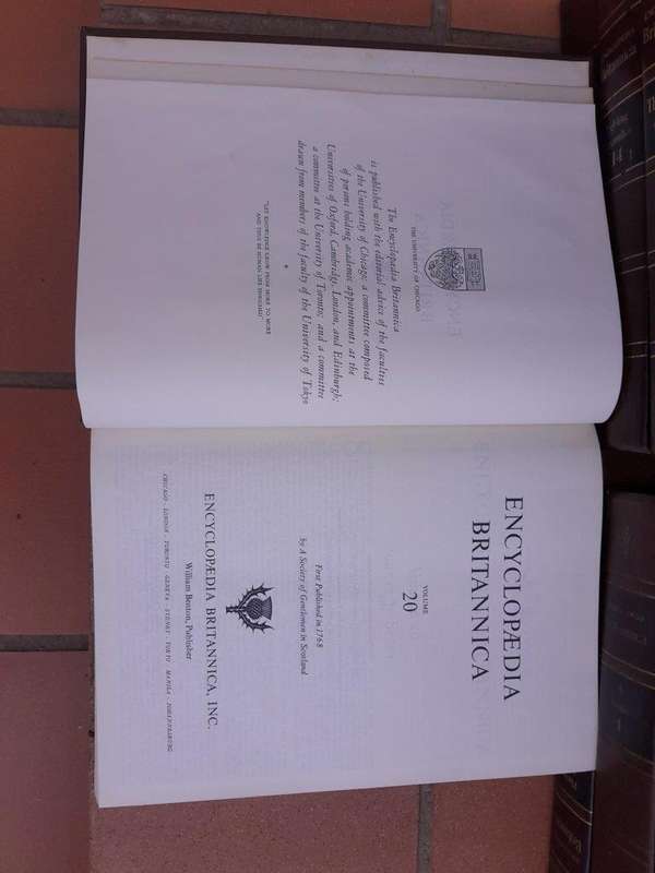 A 20th Century Set Of Encyclopedia Britannica Twenty -Four Volumes