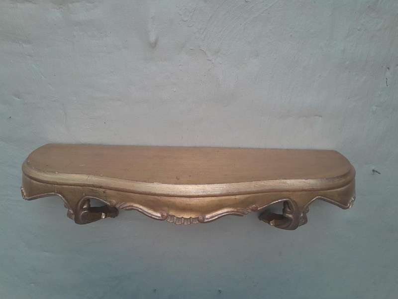 A 20th Century Pair Of Carved Giltwood Wall Sconces
