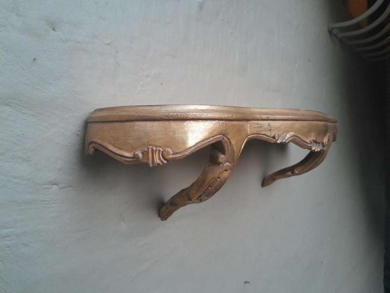 A 20th Century Pair Of Carved Giltwood Wall Sconces