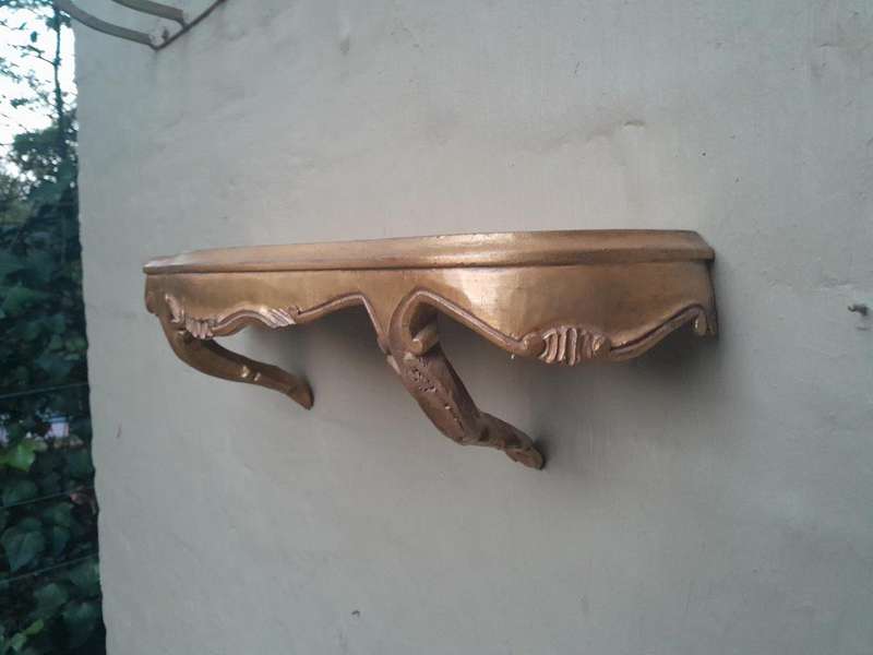 A 20th Century Pair Of Carved Giltwood Wall Sconces