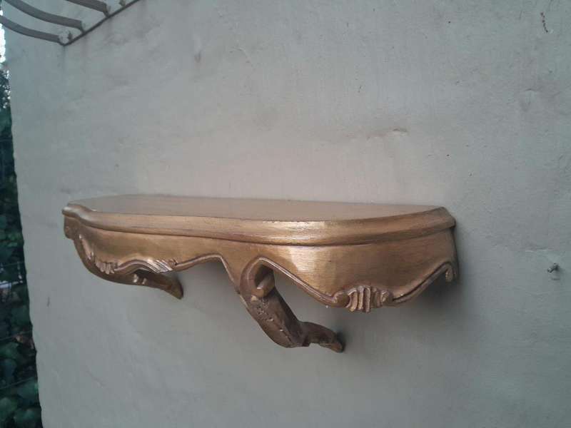 A 20th Century Pair Of Carved Giltwood Wall Sconces