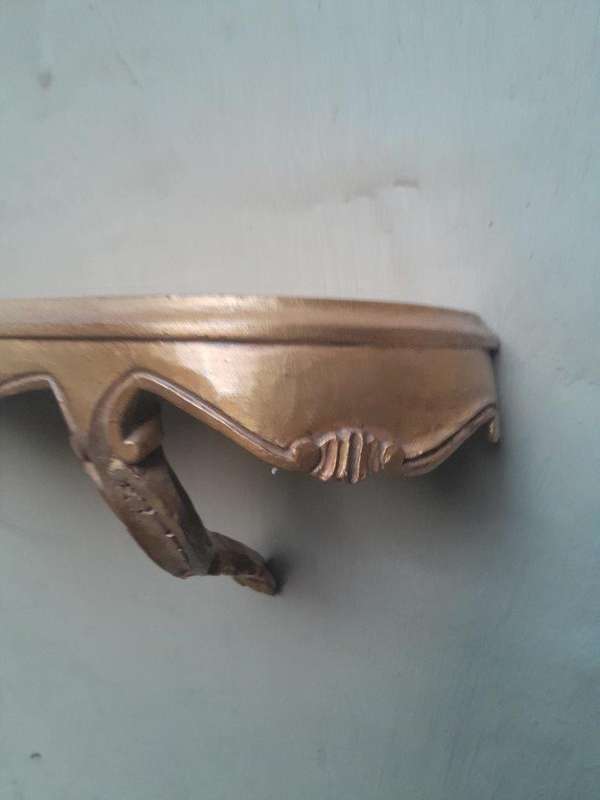 A 20th Century Pair Of Carved Giltwood Wall Sconces