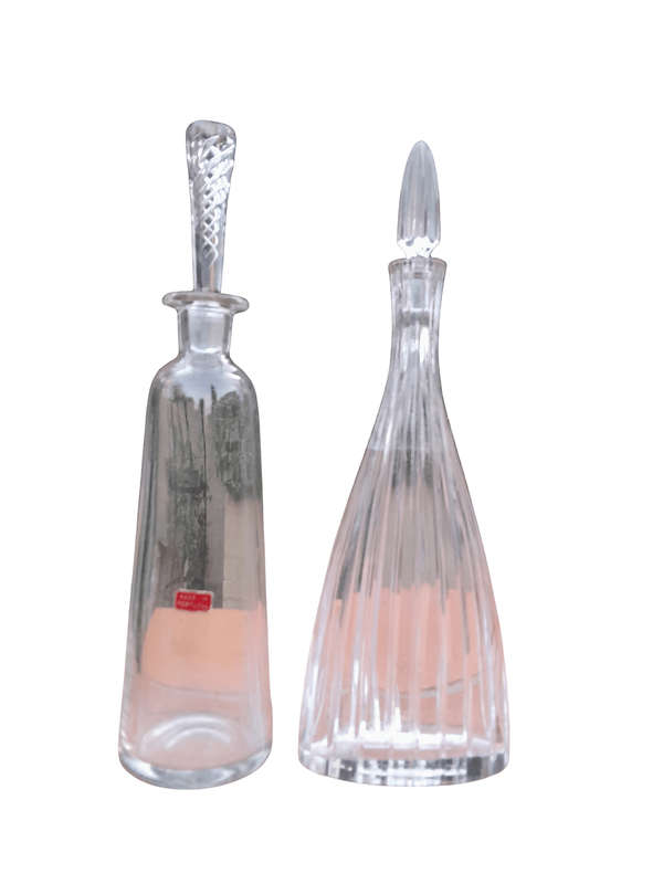 A Set Of Two Crystal Decanters