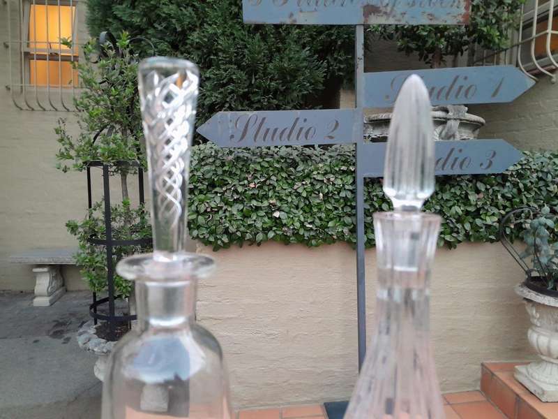 A Set Of Two Crystal Decanters