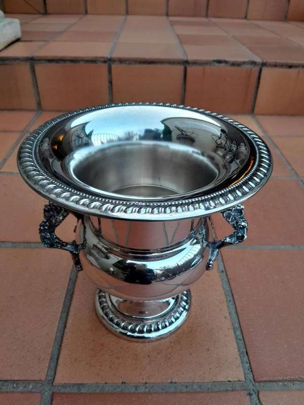A Late 20th Century Georgian Style Silver-Plate Wine Cooler