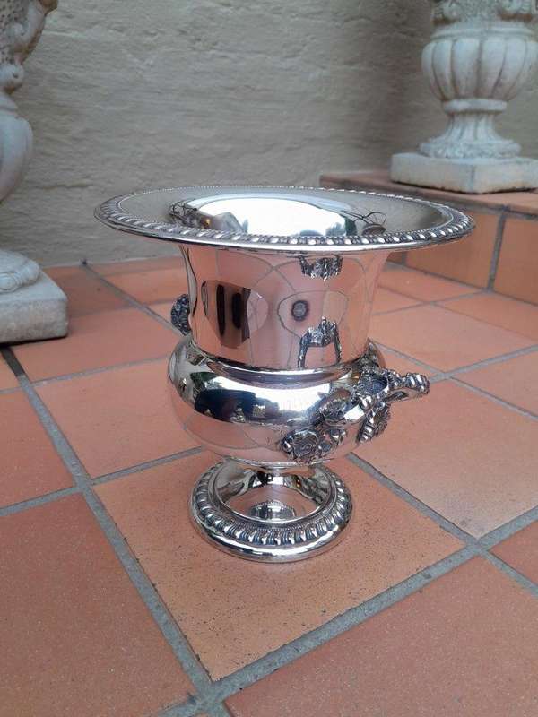 A Late 20th Century Georgian Style Silver-Plate Wine Cooler