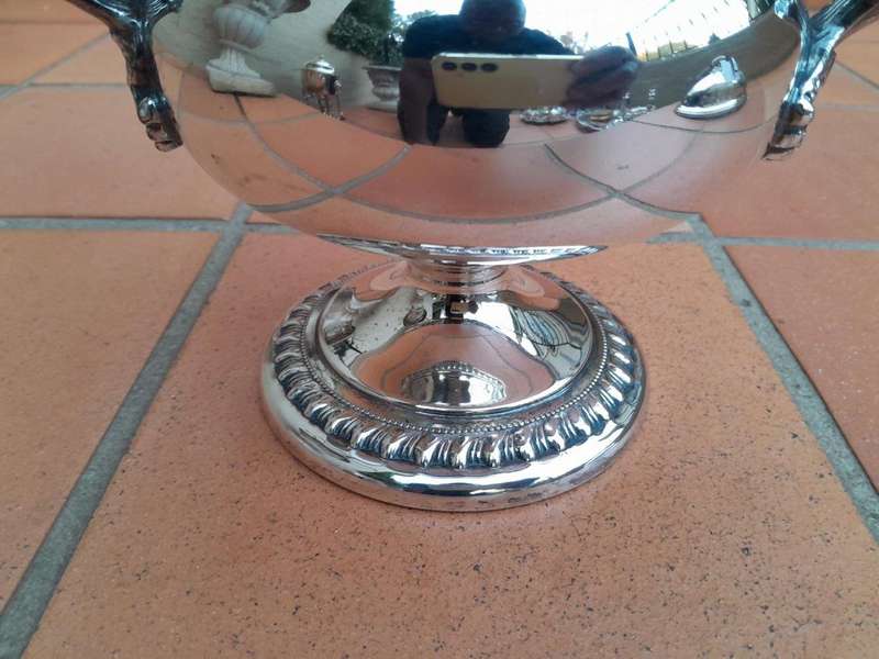 A Late 20th Century Georgian Style Silver-Plate Wine Cooler