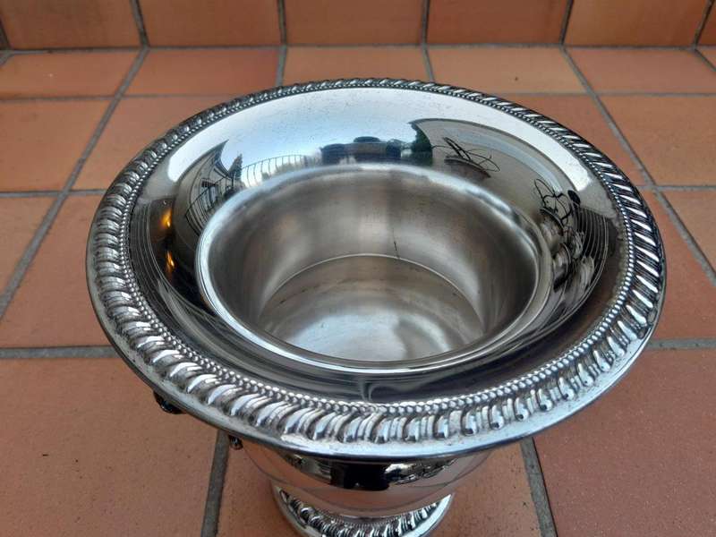 A Late 20th Century Georgian Style Silver-Plate Wine Cooler