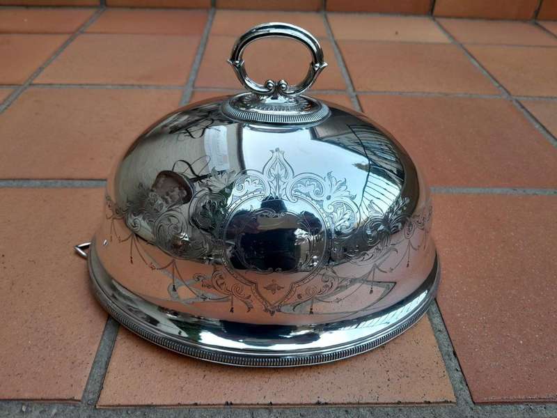 A 20th Century Sheffield Silver-Plate Food Dome By Lee & Wigfull