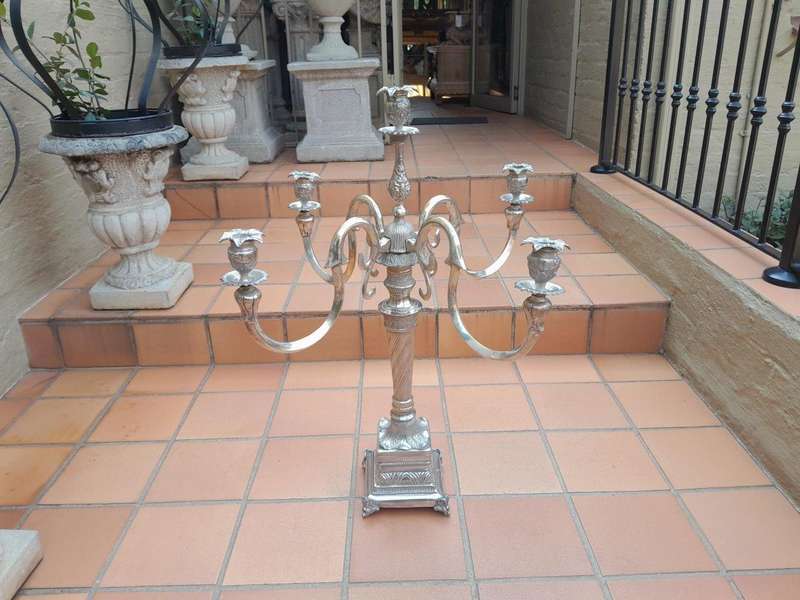 An Early 20th Century Silver Plate Centre Piece Candelabra of Large Proportion