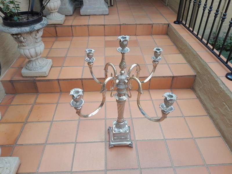 An Early 20th Century Silver Plate Centre Piece Candelabra of Large Proportion