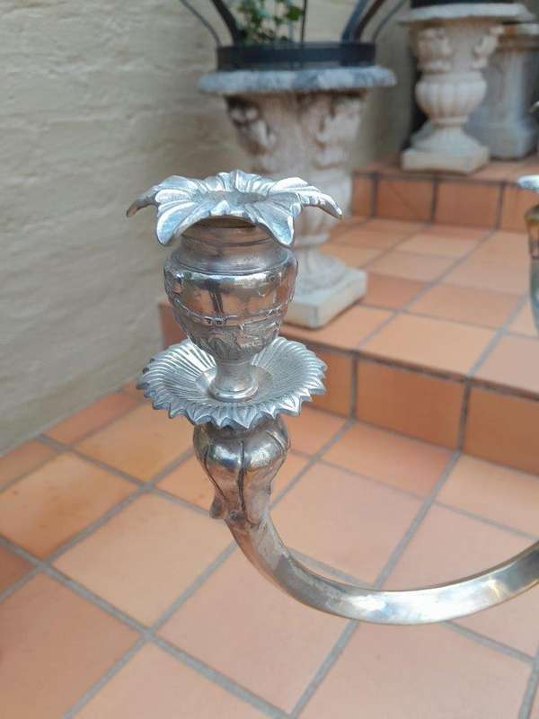 An Early 20th Century Silver Plate Centre Piece Candelabra of Large Proportion