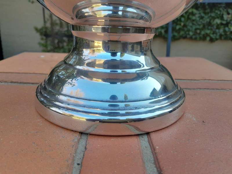 A 20TH Century Silver-Plate Champagne / Wine Cooler With Handles