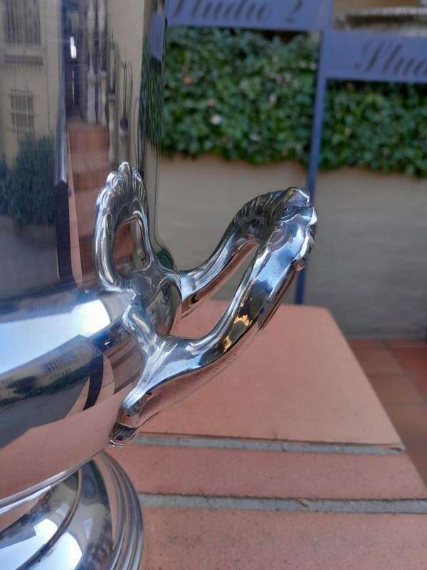A 20TH Century Silver-Plate Champagne / Wine Cooler With Handles