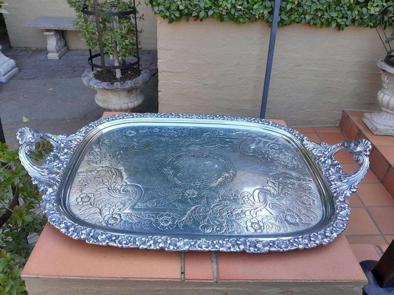 A 20th Century Large Electroplate Tray