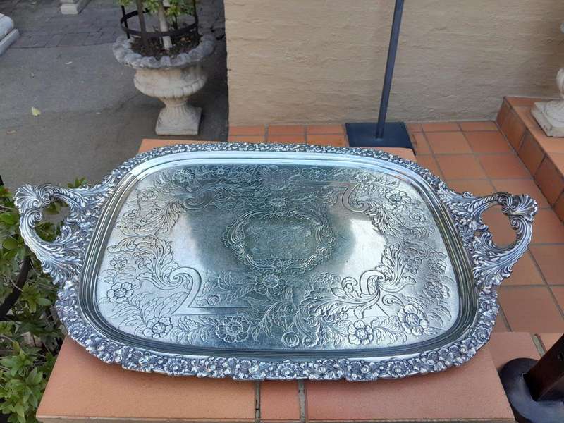A 20th Century Large Electroplate Tray