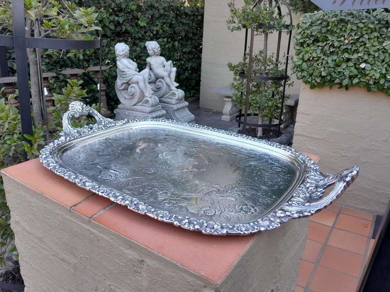 A 20th Century Large Electroplate Tray