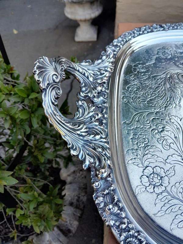 A 20th Century Large Electroplate Tray